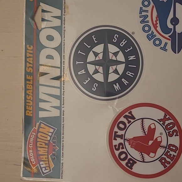 VTG 1996 MLB Various Team Window Clings(1 NWT, 1 missing 2 Clings) - Picture 8 of 13